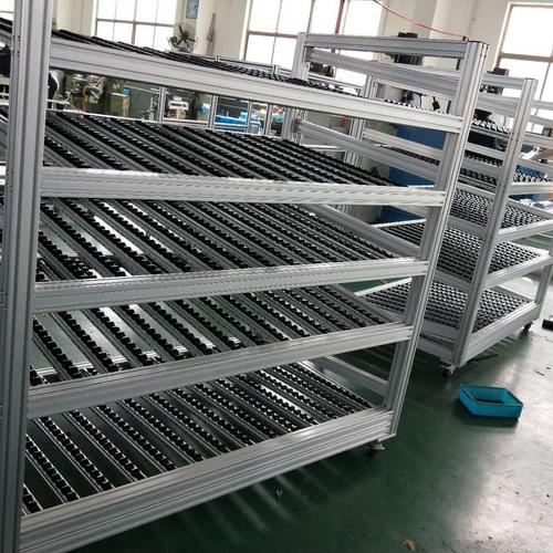流利式貨架倉儲架廣州廠家流利式貨架 流利條貨架 電子廠專用貨架